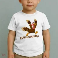 Run Funny Thanksgiving Turkey Toddler T-Shirt thumb 2