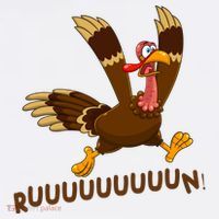 Run Funny Thanksgiving Turkey Visor thumb 3