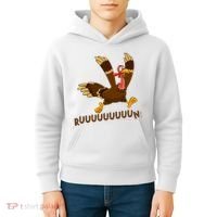 Run Funny Thanksgiving Turkey Kids Hoodie thumb 4