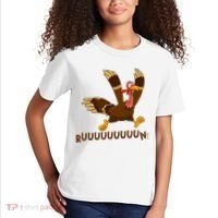 Run Funny Thanksgiving Turkey Kids T-Shirt thumb 2