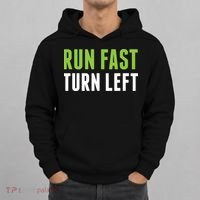 Run Fast Turn Left Track And Field Hoodie thumb 0
