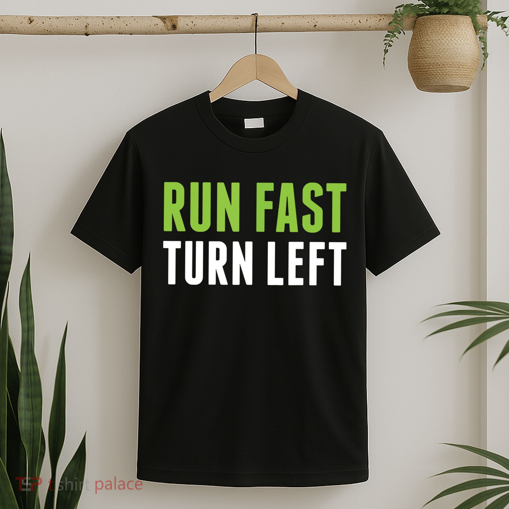 Run Fast Turn Left Track And Field T-Shirt