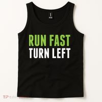 Run Fast Turn Left Track And Field Tank Top thumb 2