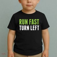 Run Fast Turn Left Track And Field Toddler T-Shirt thumb 2