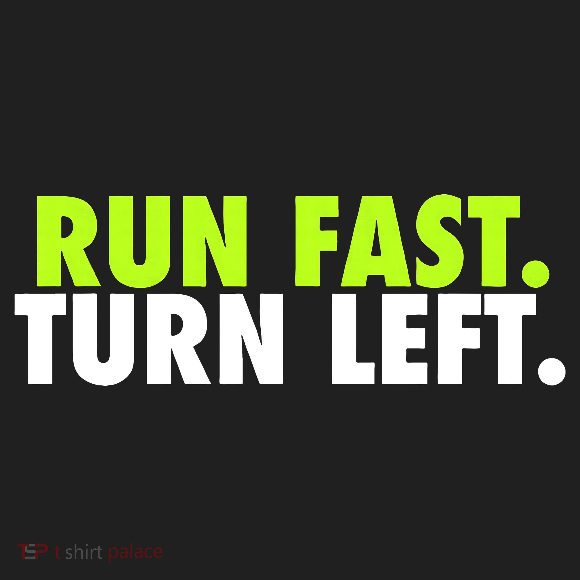 Run Fast Turn Left Funny Track Runner Motivational Fitness Golf Towel