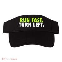 Run Fast Turn Left Funny Track Runner Motivational Fitness Visor thumb 0
