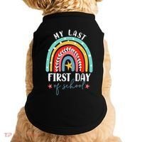 Retired Funny Teacher Retirement My Last First Day Of School Doggie Tank thumb 0