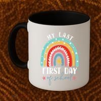 Retired Funny Teacher Retirement My Last First Day Of School Coffee Mug thumb 2