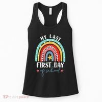 Retired Funny Teacher Retirement My Last First Day Of School Women's Tank Top thumb 0