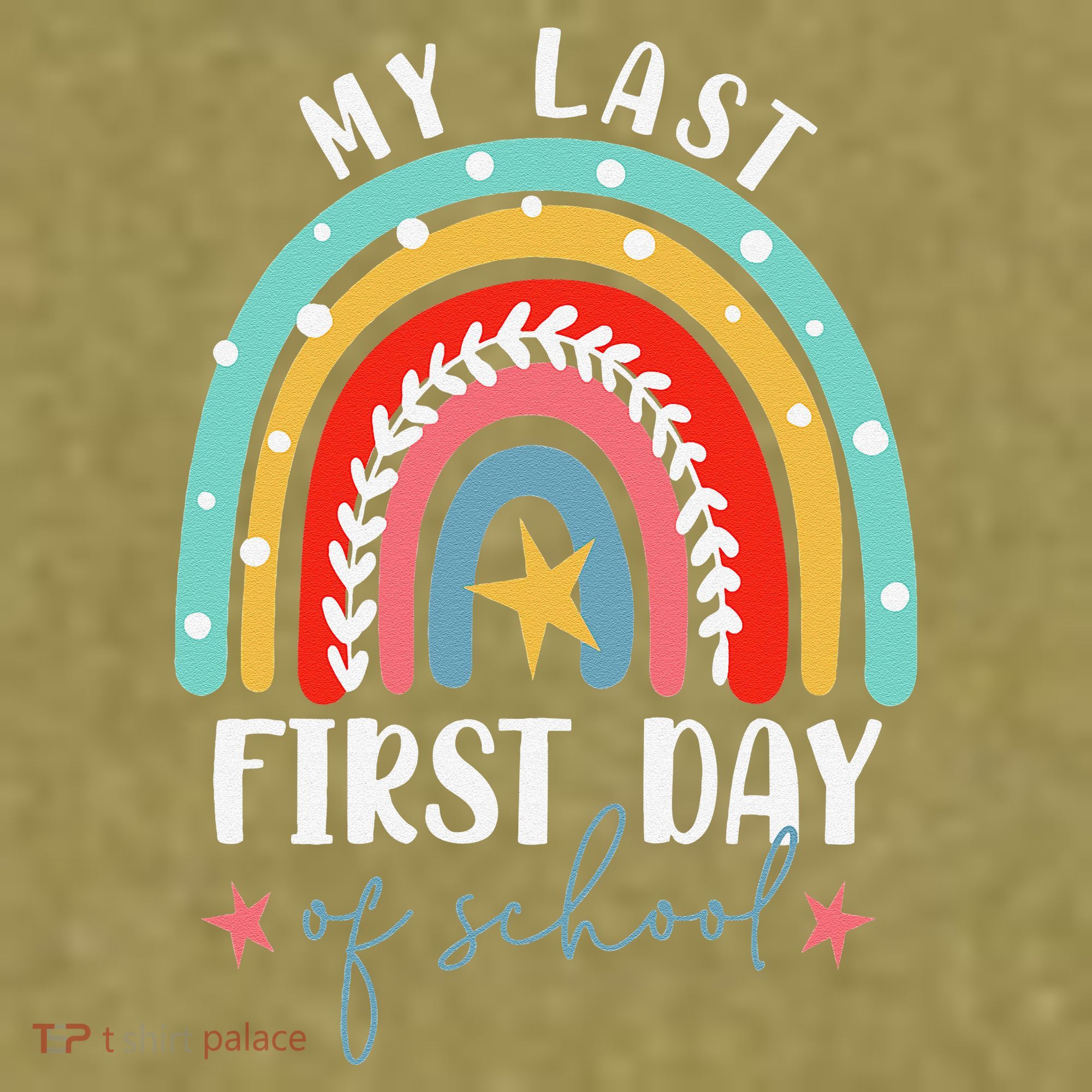 Retired Funny Teacher Retirement My Last First Day Of School Garment-Dyed Women's Muscle Tee