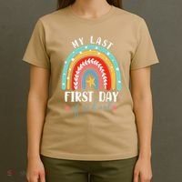 Retired Funny Teacher Retirement My Last First Day Of School T-Shirt thumb 4