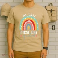 Retired Funny Teacher Retirement My Last First Day Of School T-Shirt thumb 6
