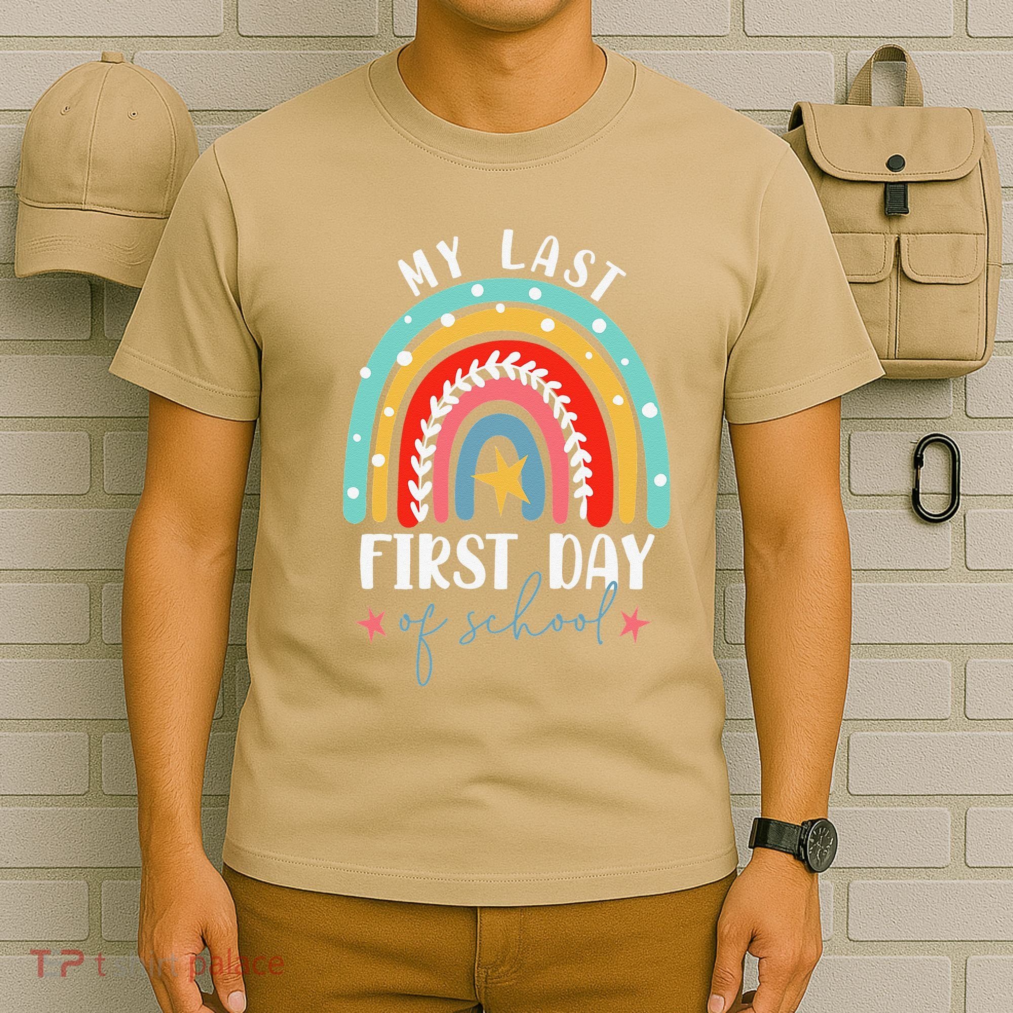 Retired Funny Teacher Retirement My Last First Day Of School T-Shirt