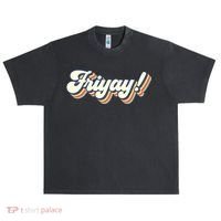 Retro Friyay Teacher Friday Funny Weekend Frinally Mom Life Urban Oversized Heavyweight T-Shirt thumb 0