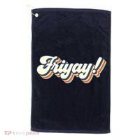 Retro Friyay Teacher Friday Funny Weekend Frinally Mom Life Golf Towel thumb 0