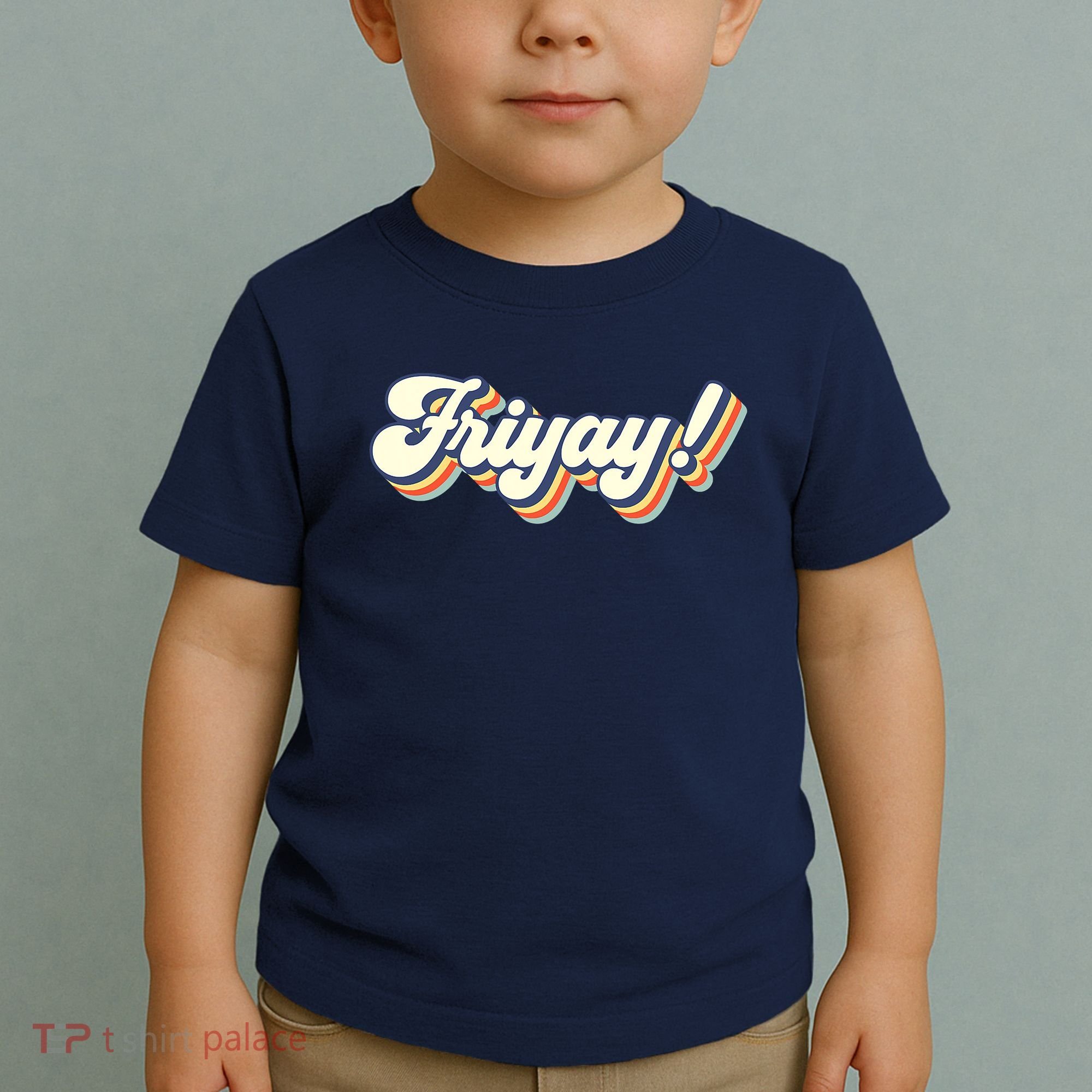 Retro Friyay Teacher Friday Funny Weekend Frinally Mom Life Toddler T-Shirt