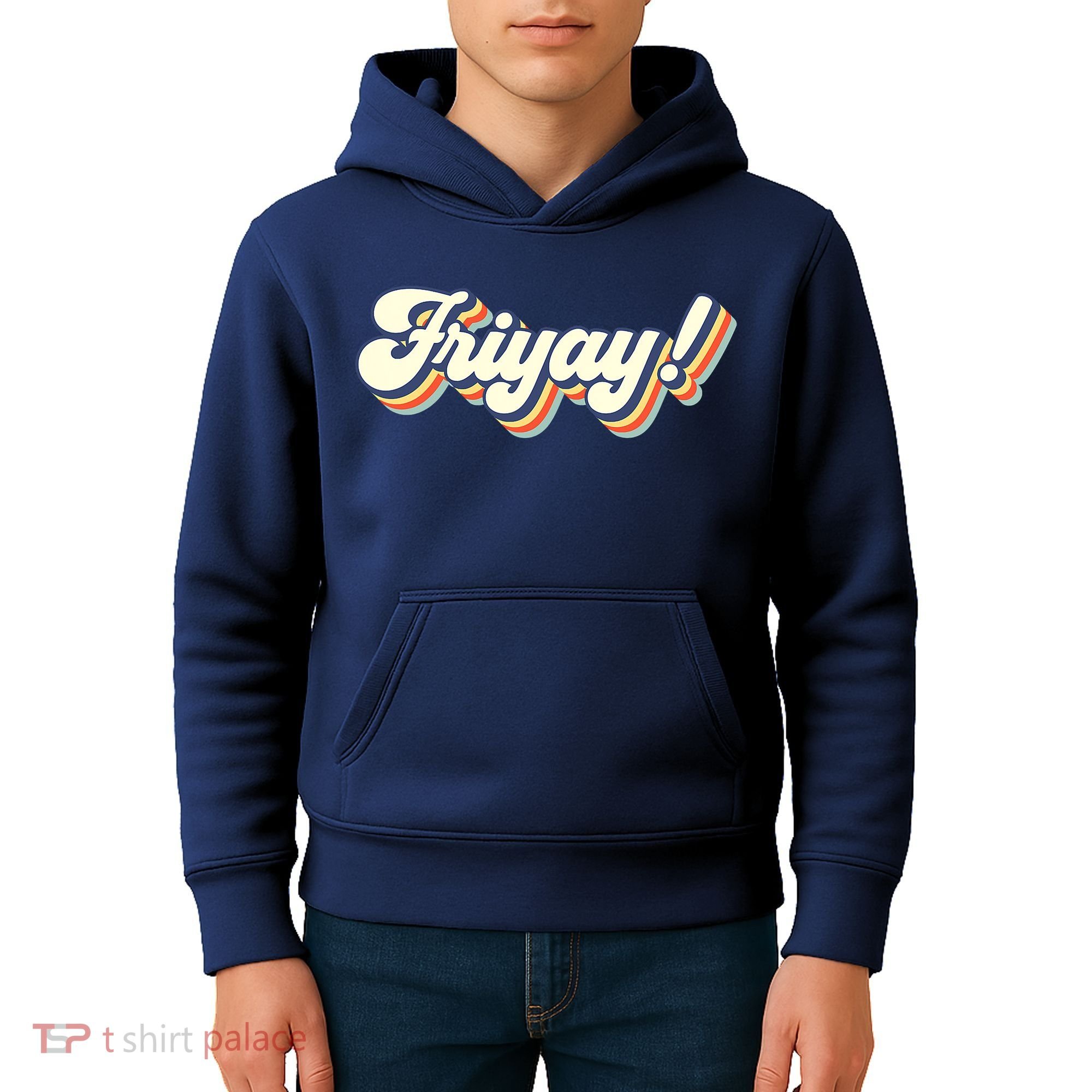 Retro Friyay Teacher Friday Funny Weekend Frinally Mom Life Kids Hoodie