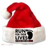 Run For Their Lives #Bring Them Home Now Santa Hat thumb 0