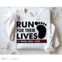Run For Their Lives #Bring Them Home Now Sweatshirt thumb 2