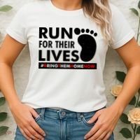 Run For Their Lives #Bring Them Home Now Women's T-Shirt thumb 2