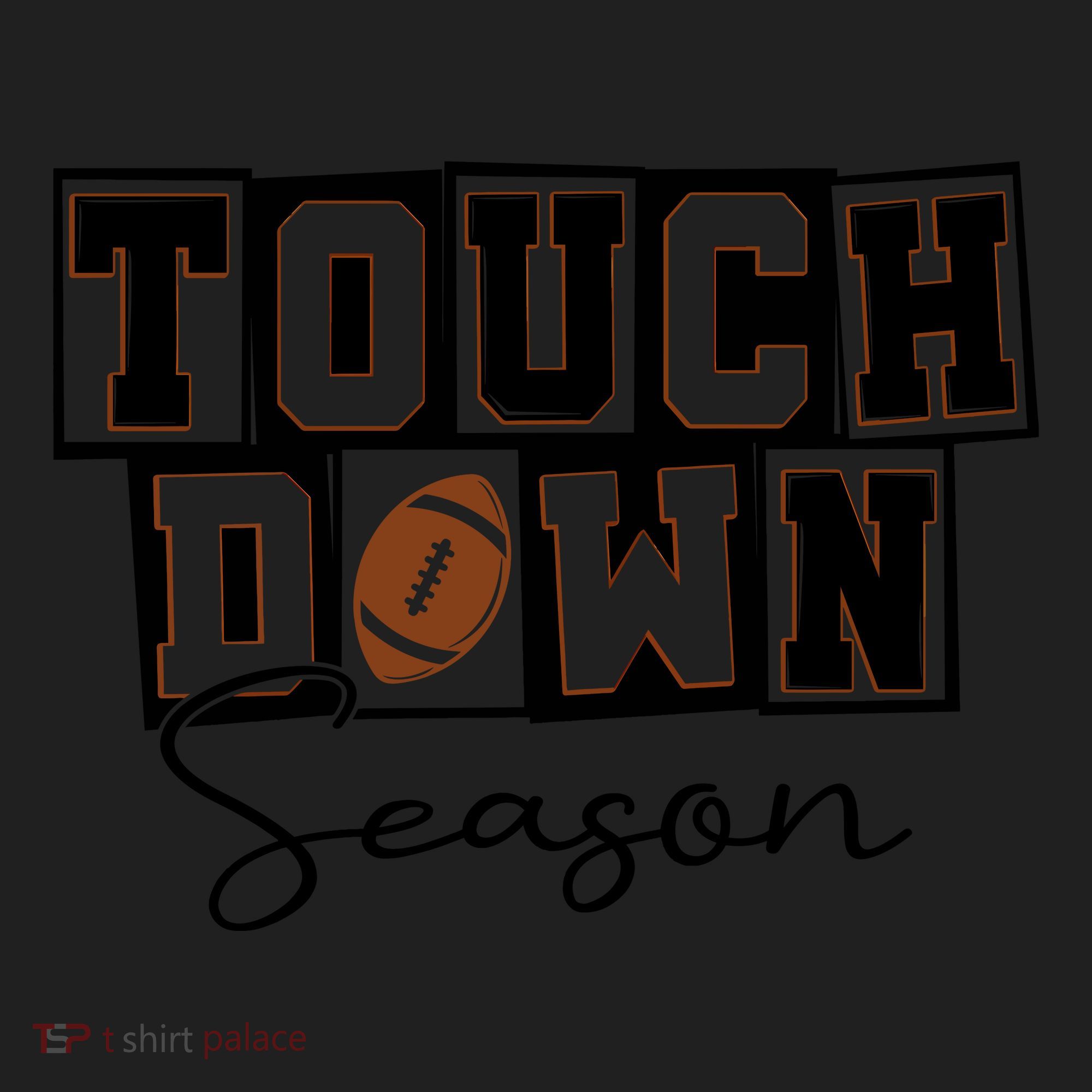 Retro Football Touchdown Season Women's Sweatshirt