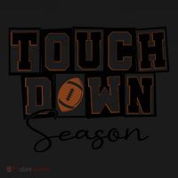 Retro Football Touchdown Season Toddler Hoodie thumb 2