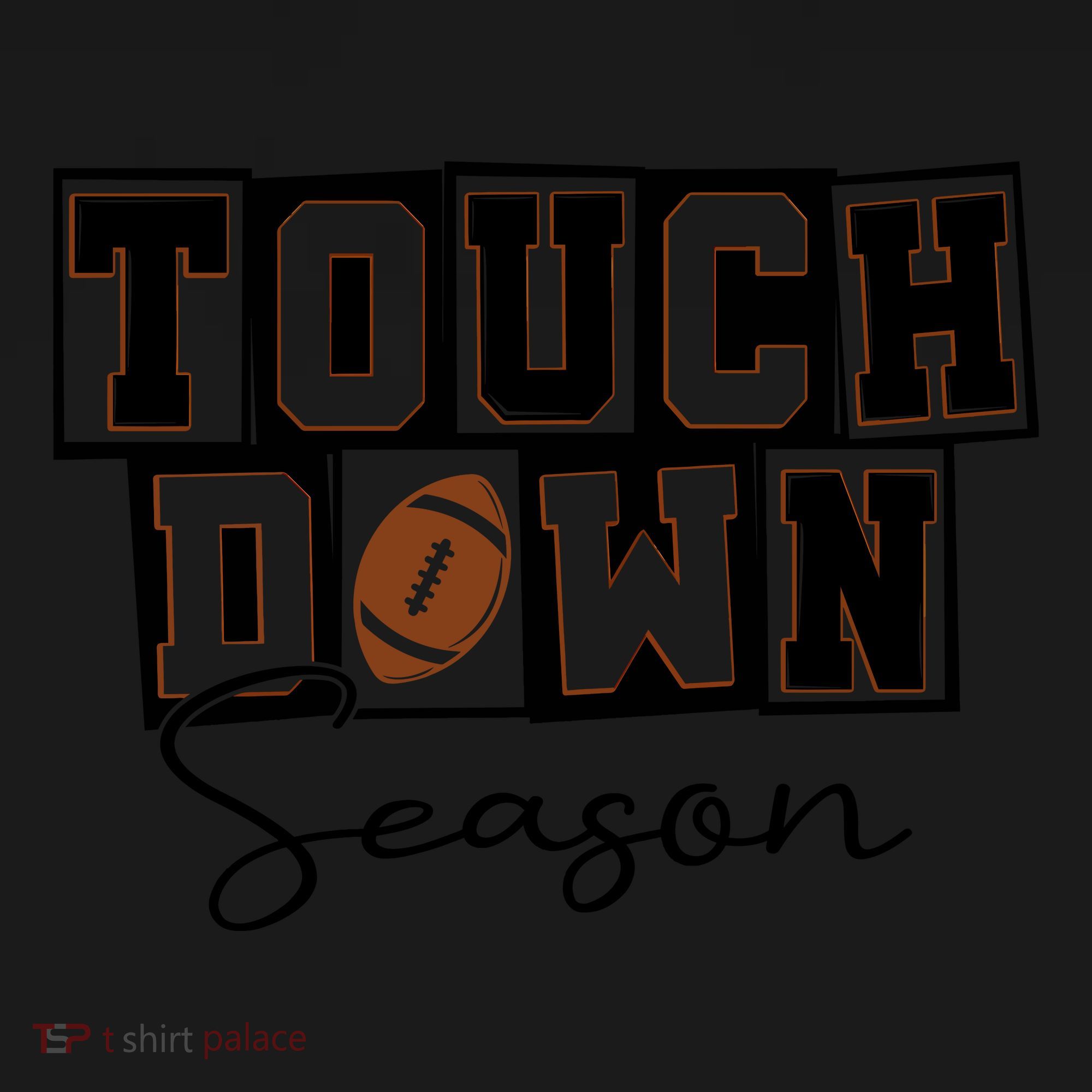 Retro Football Touchdown Season Toddler Hoodie
