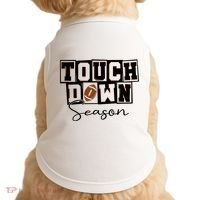 Retro Football Touchdown Season Doggie Tank thumb 0