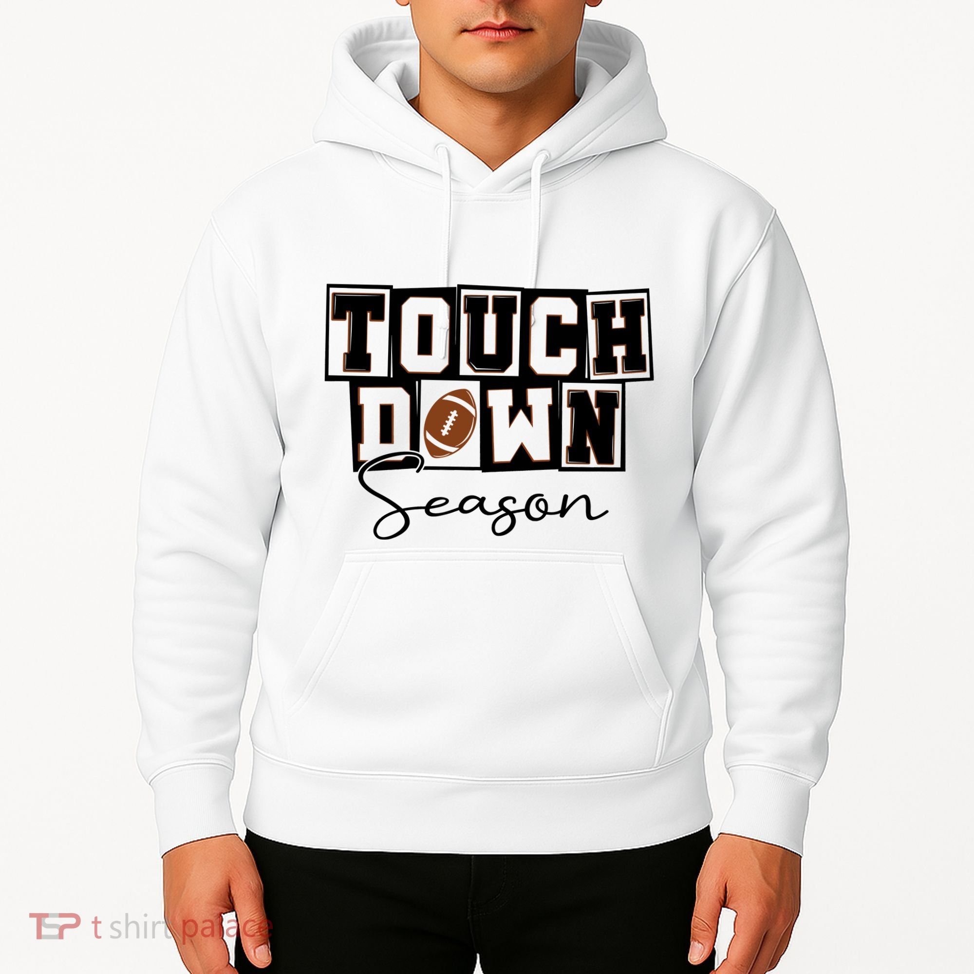 Retro Football Touchdown Season Hoodie
