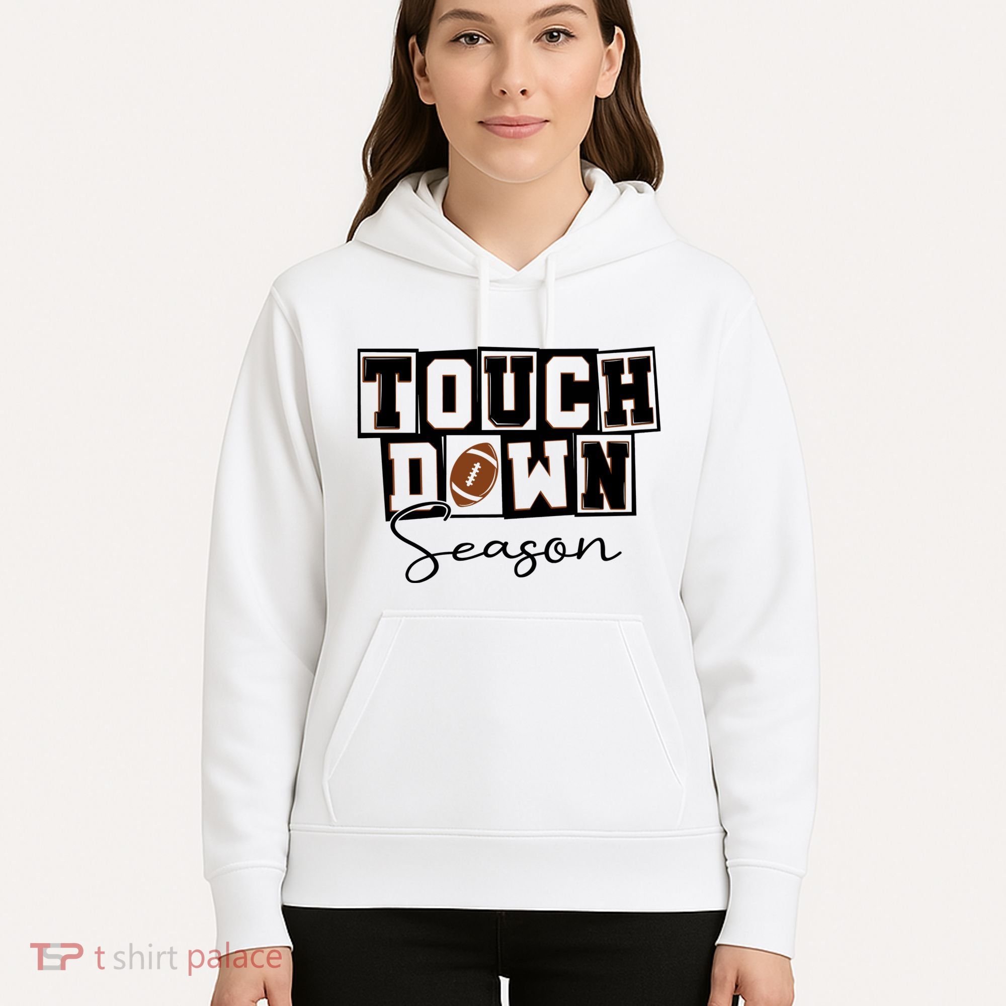Retro Football Touchdown Season Hoodie