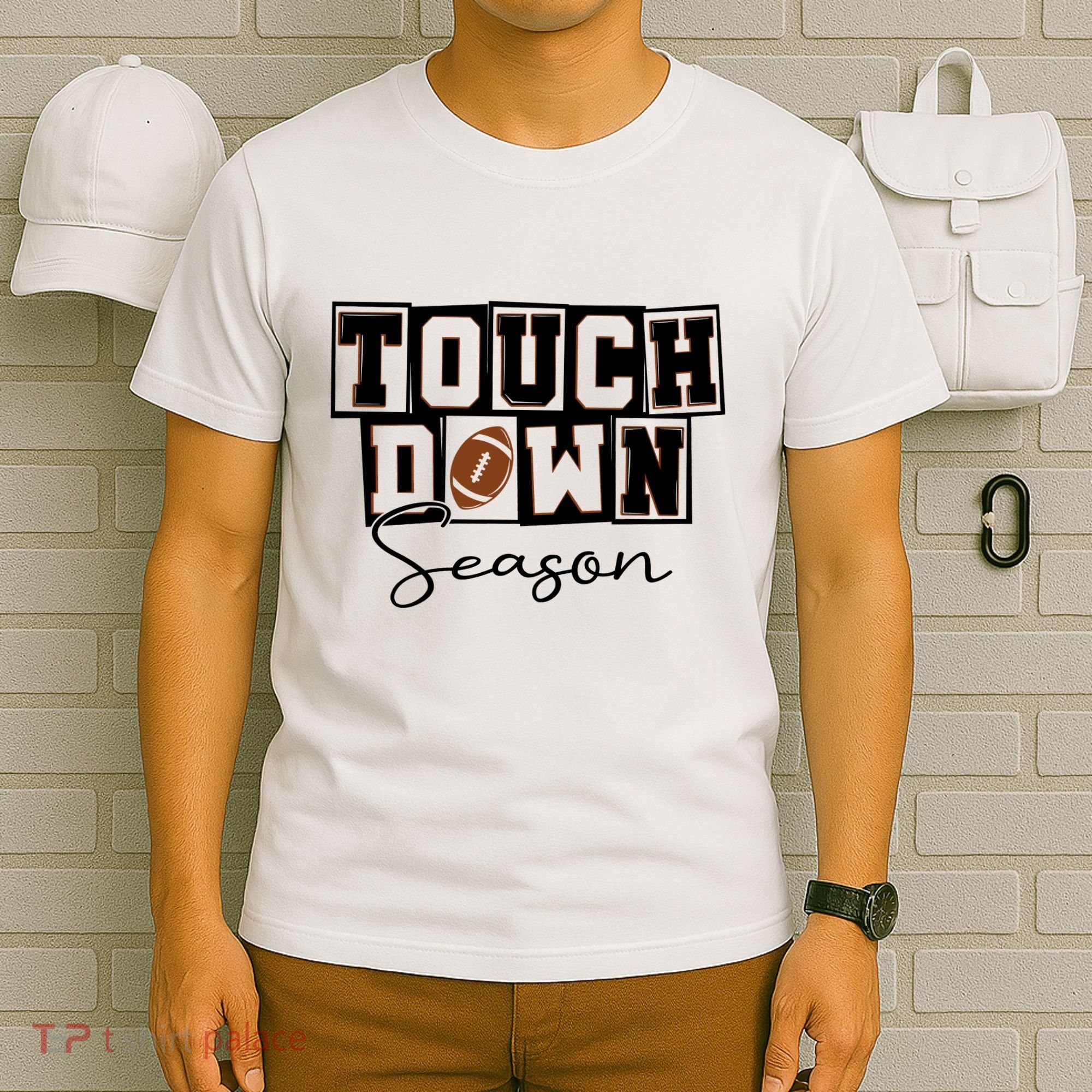 Retro Football Touchdown Season T-Shirt