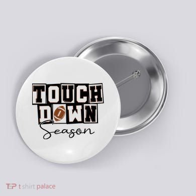 Retro Football Touchdown Season Button