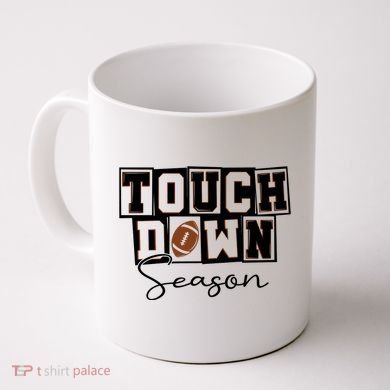 Retro Football Touchdown Season Coffee Mug