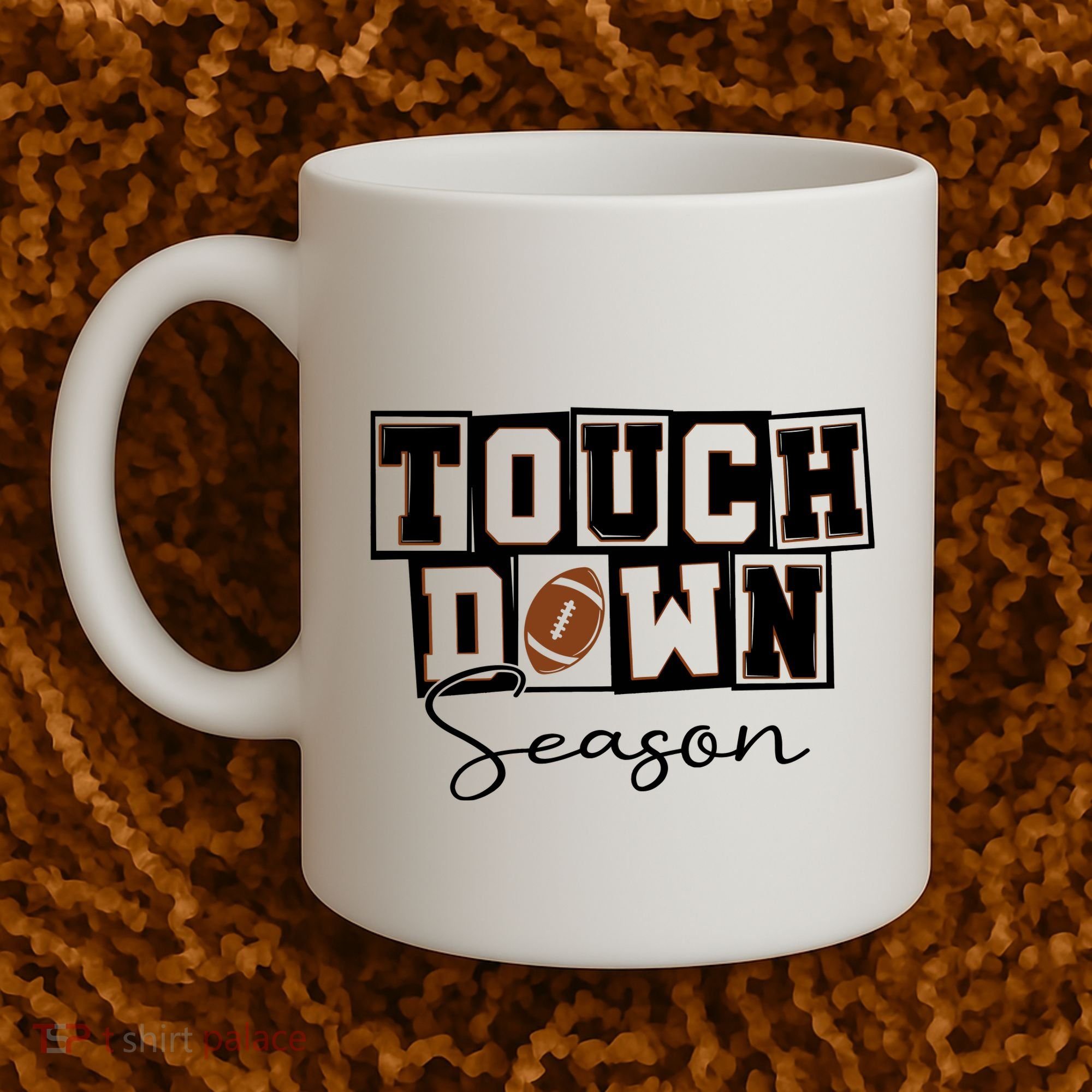 Retro Football Touchdown Season Coffee Mug