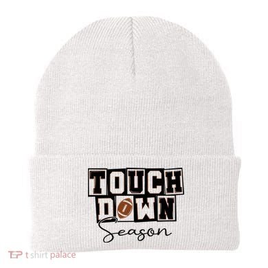 Retro Football Touchdown Season Beanie