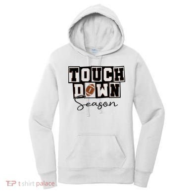 Retro Football Touchdown Season Women's Hoodie