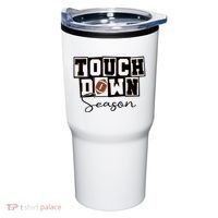 Retro Football Touchdown Season Tumbler thumb 0