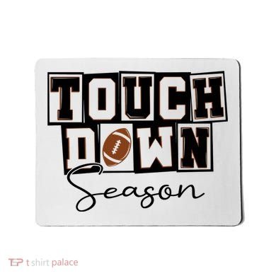 Retro Football Touchdown Season Mousepad