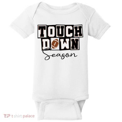 Retro Football Touchdown Season Baby Bodysuit