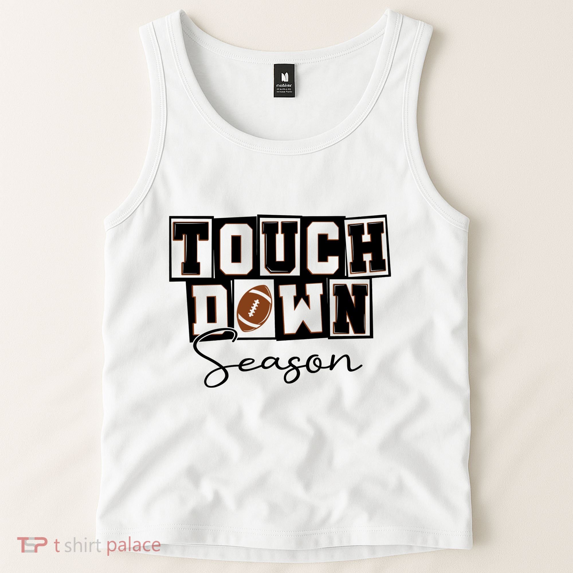 Retro Football Touchdown Season Tank Top