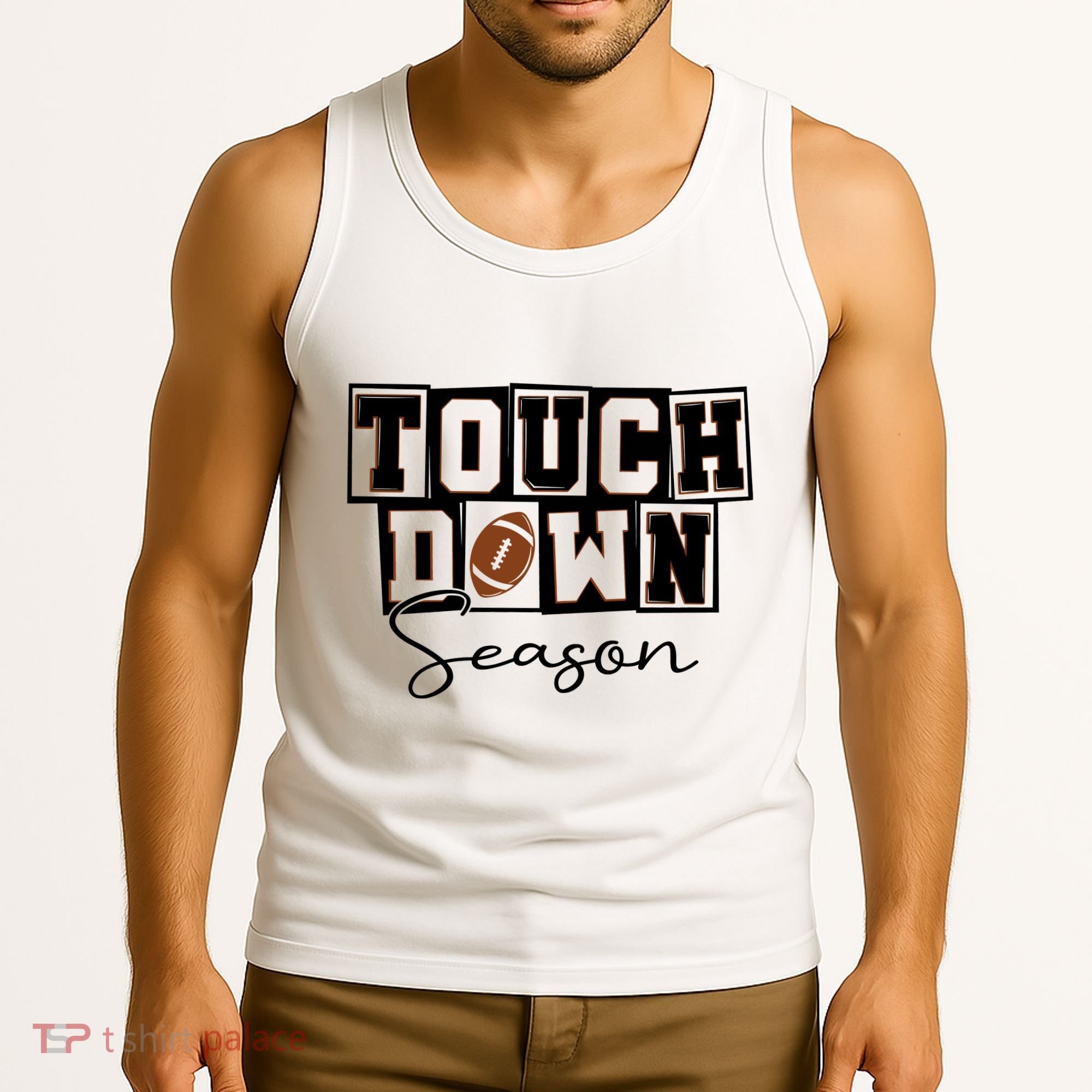Retro Football Touchdown Season Tank Top
