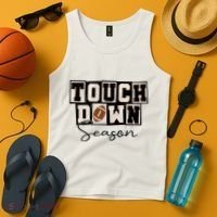 Retro Football Touchdown Season Tank Top thumb 4