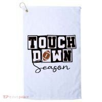 Retro Football Touchdown Season Golf Towel thumb 0