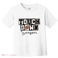 Retro Football Touchdown Season Toddler T-Shirt thumb 0