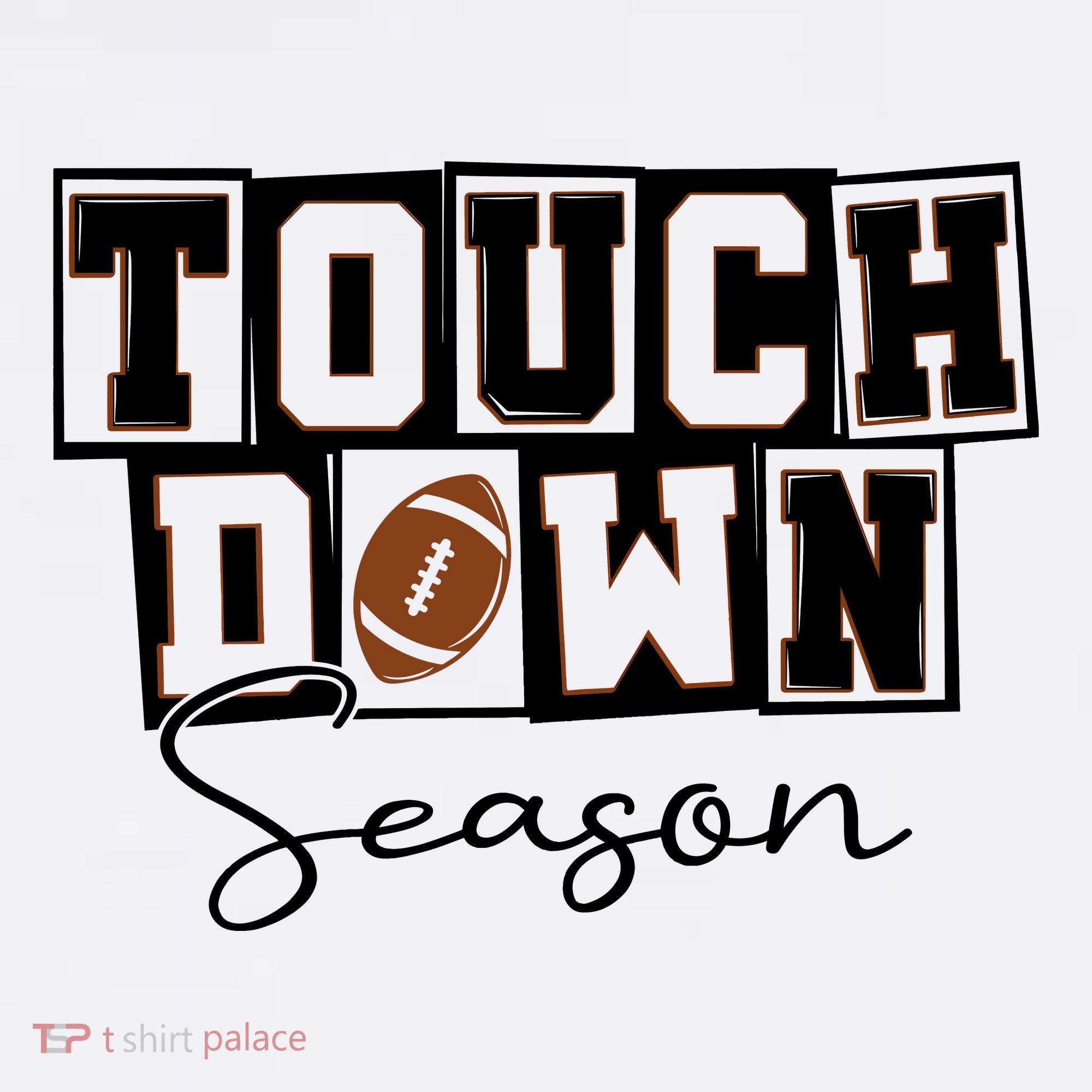 Retro Football Touchdown Season Toddler T-Shirt