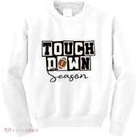 Retro Football Touchdown Season Kids Sweatshirt thumb 0