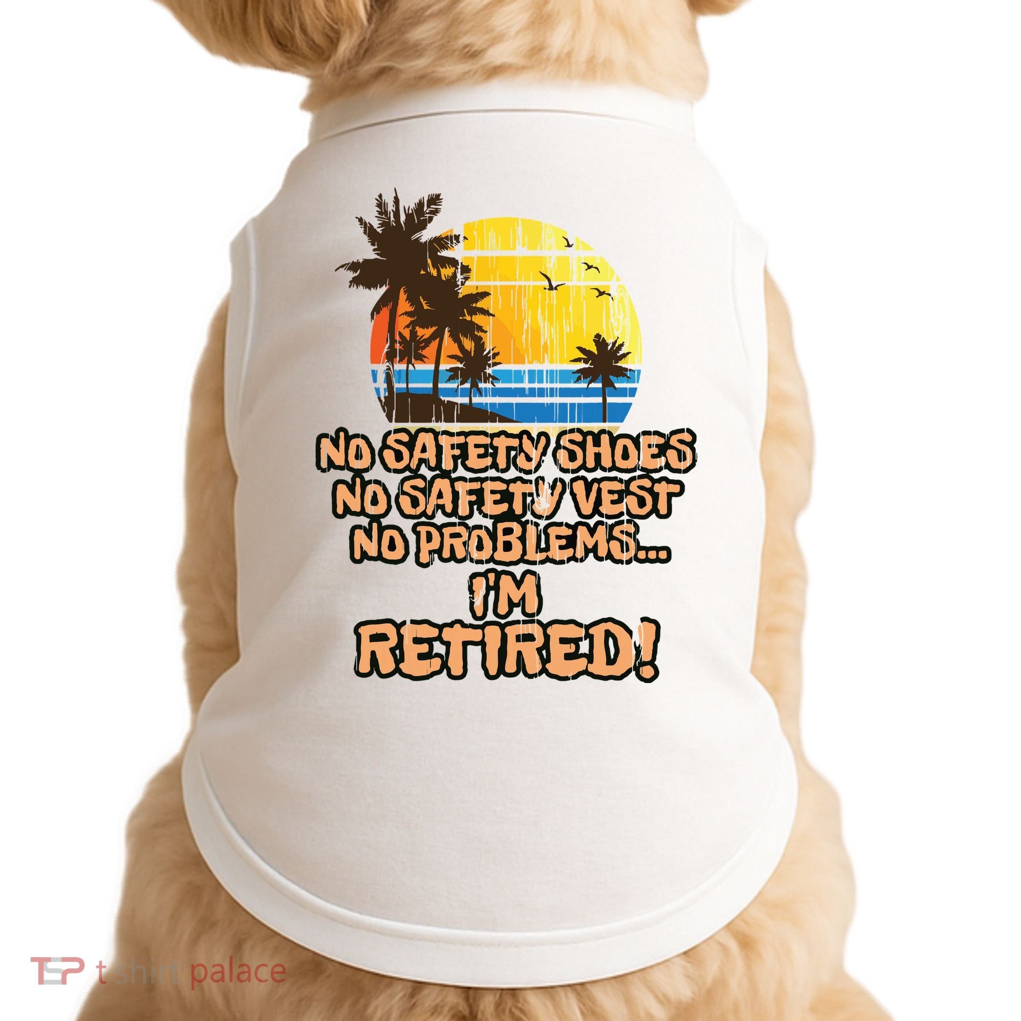 Retired For The Construction Worker Doggie Tank