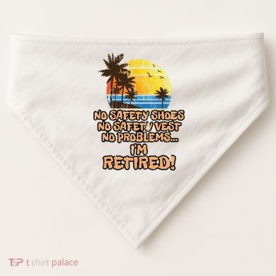Retired For The Construction Worker USA-Made Doggie Bandana