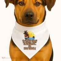 Retired For The Construction Worker USA-Made Doggie Bandana thumb 1