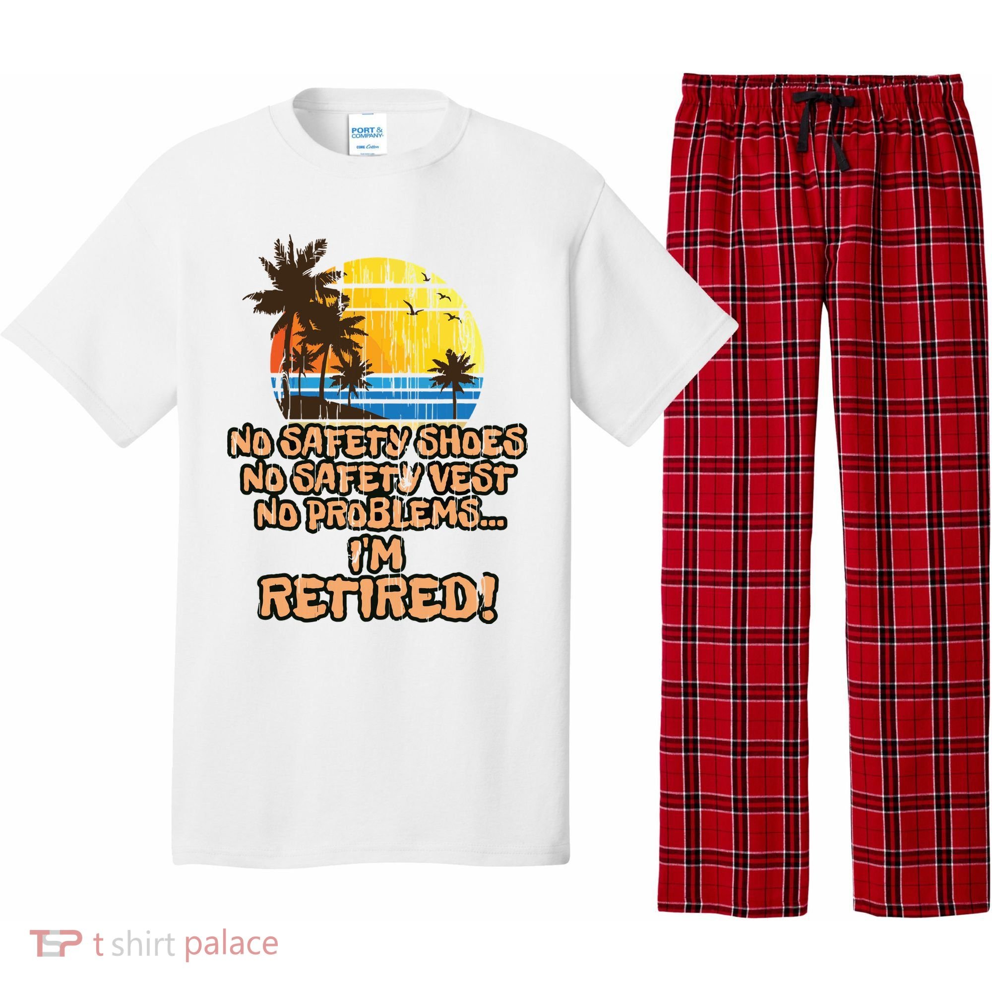 Retired For The Construction Worker Pajama Set